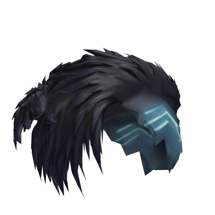 Neon dark gray punk hair