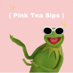 Pink tea sips