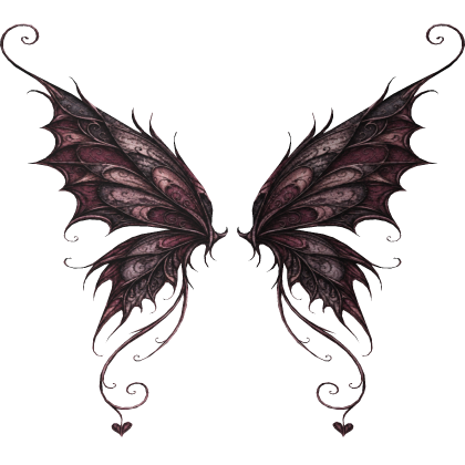 3.0 Halloween Dark Rose Gothic Butterfly Wings