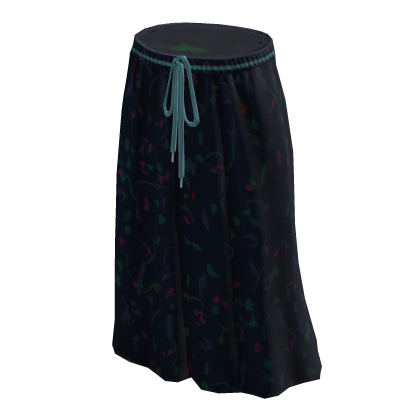 Chiffon Skirt - Black/Blue thumbnail