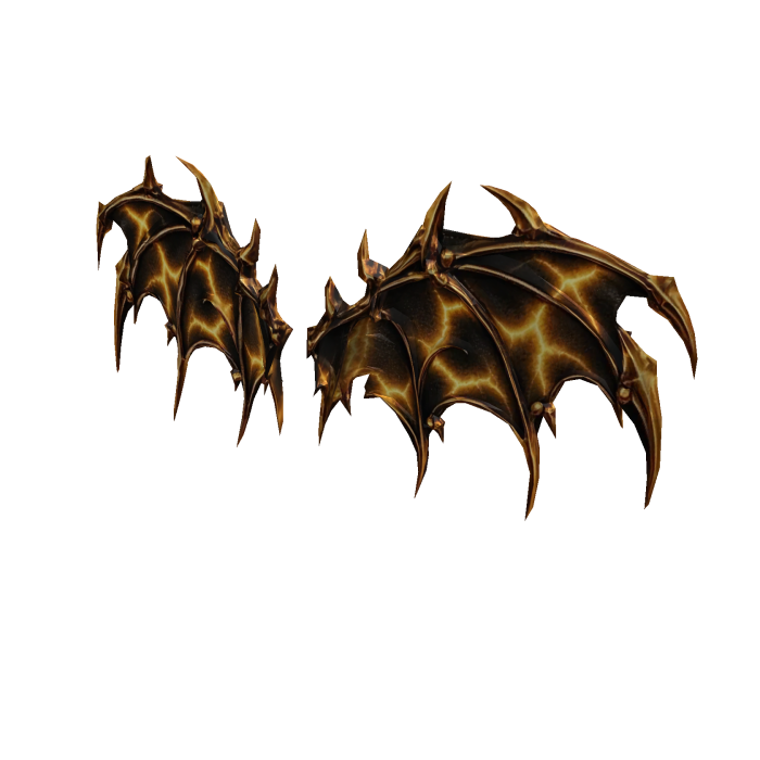 Gold and Black Lightning Wings