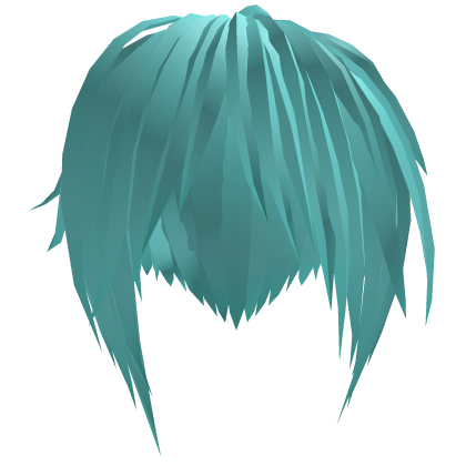 scene wispy hair ҂ cyan