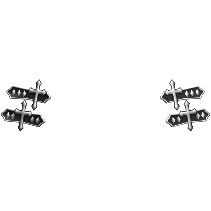 Black Vkei Cross Studded Hairclip Roblox item