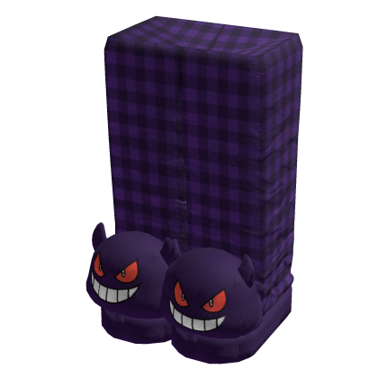 Cute Purple Gengar Slippers w Pjs Pants