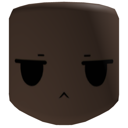 Brown Simple Bored Face (Woman Head) Roblox item
