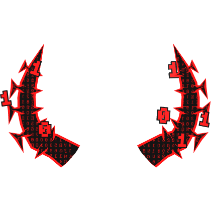 Hacker red Binary Code Horns 