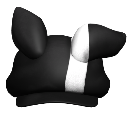llenn's black & white rabbit cap