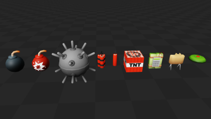 Low Poly Bombs & Nukes preview 2