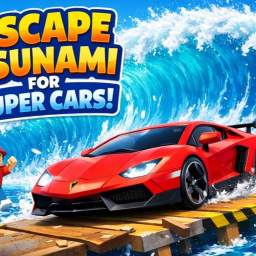 Escape Tsunami For Super Cars!