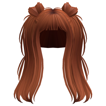 Long Cute Sailor Anime Twintails (Ginger)  Roblox item