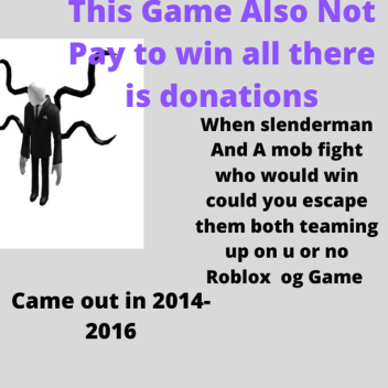 Horror Survival Game Old Roblox Game?2013-2016