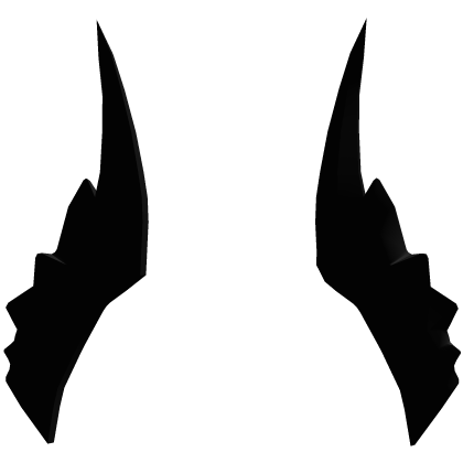 Black Spiky Horns Roblox item