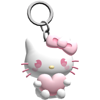 ♡ kitty heart keychain thumbnail