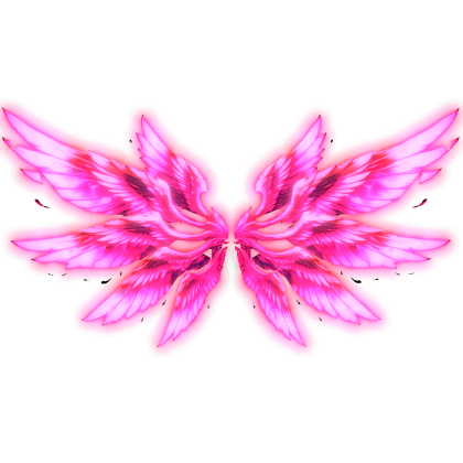 Glowing Pink Angel Seraphim Wings (Emissive)