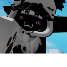 Get held by a giant cute skunk boy icon