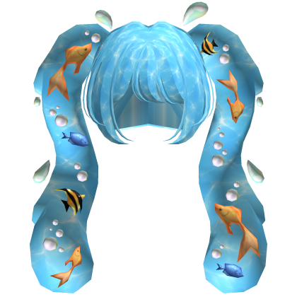 Aquatic Flowing Bubbly Fish Pigtails