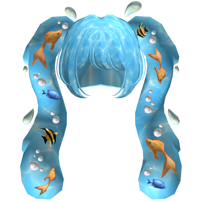 Aquatic Flowing Bubbly Fish Pigtails