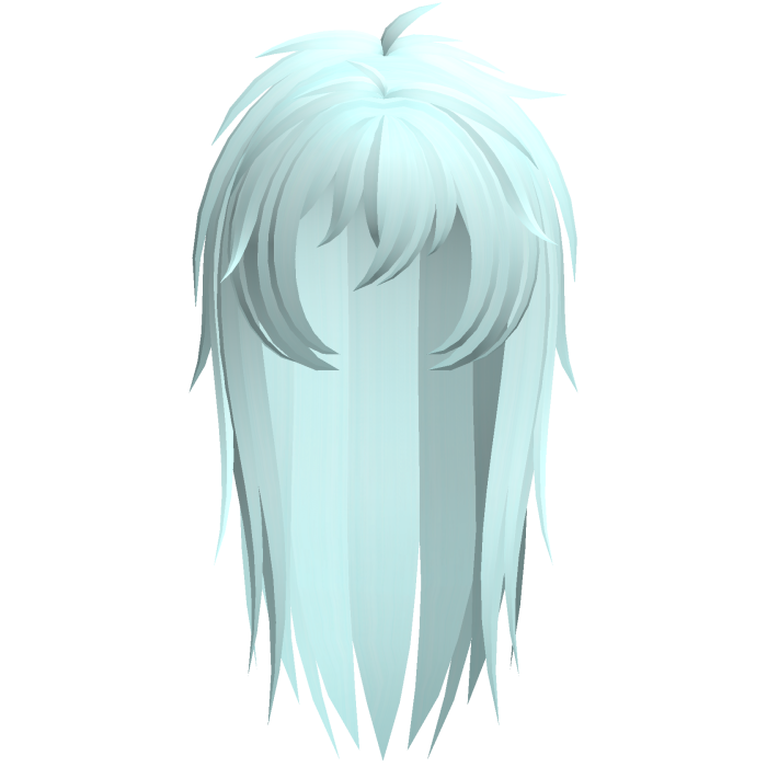 emo vkei moe scene messy hair teal