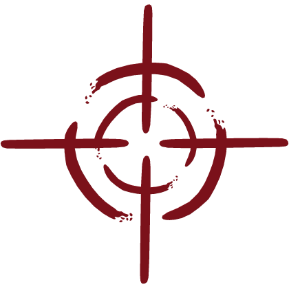 ⛥ eye crosshair in red ⛥