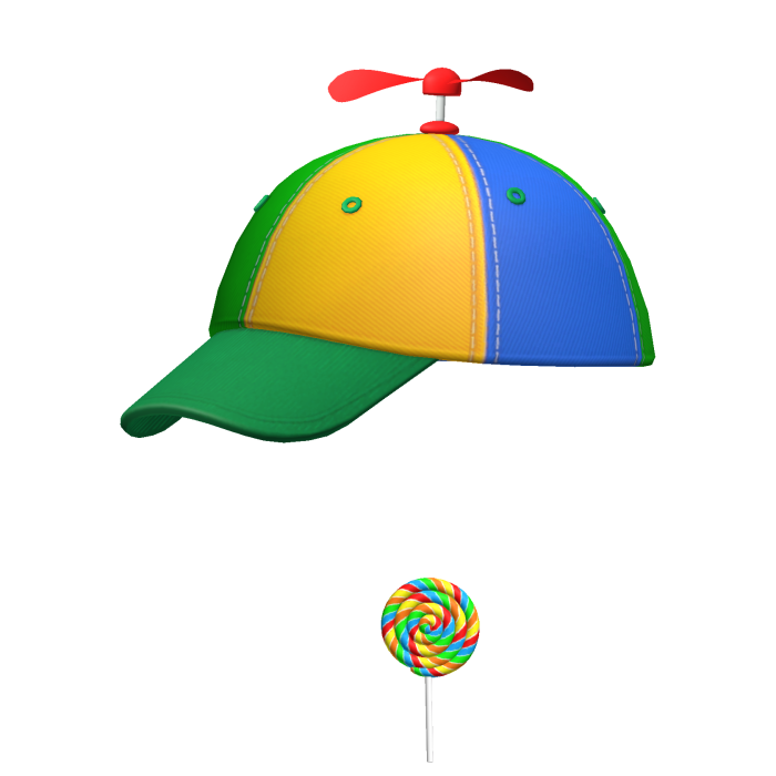 Propeller Hat Twisted Rainbow Lollipop Meme Beanie