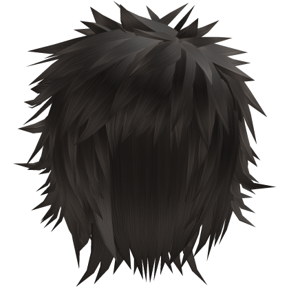 Long Brown Messy Emo Anime Gothic Boy Hair