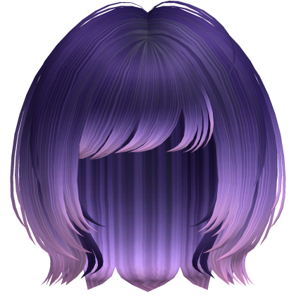 Messy Layered Hime Bob (Galaxy Purple) Roblox item