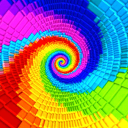 Rainbow Spiral Fall Tower! 🌈