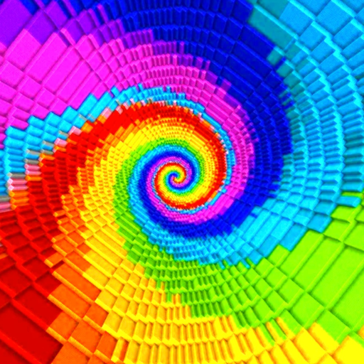 Rainbow Spiral Fall Tower! 🌈