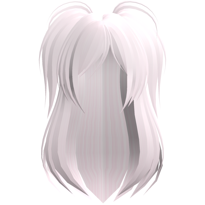 Light Pink Emo Scene Long Black Side Pigtails