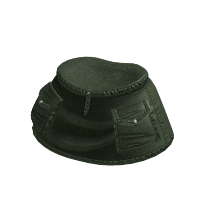 Army Green Denim Jean Cargo Skirt thumbnail