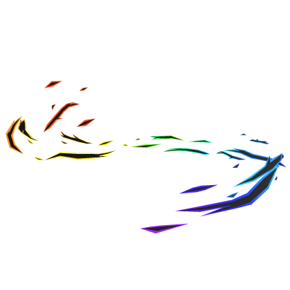 Dark Flame Rainbow Cartoony Shoulder Aura Roblox item