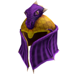 Golden Helmet of the Purple Dragon Guardian