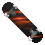 Orange Super Laser Skateboard