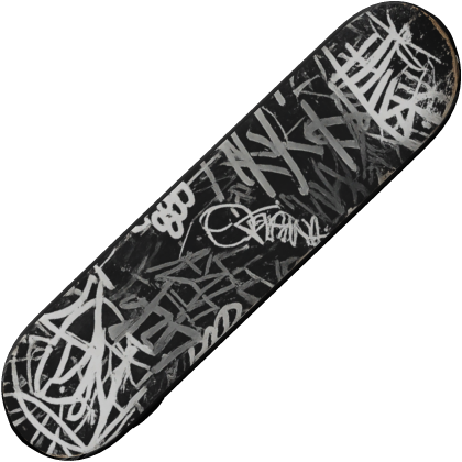 Graffiti Skateboard Deck (Black)