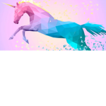 Unicorn waffle