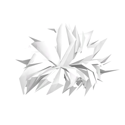 Spiky White Anime Hair