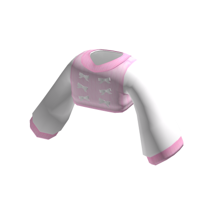Kawaii Pink White Ribbon Sweater thumbnail