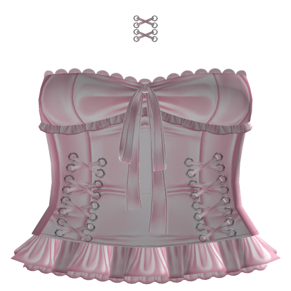 ꒰♡ baby pink angel sweet hearts corset