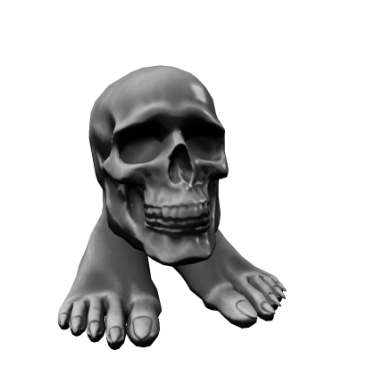 skull feet