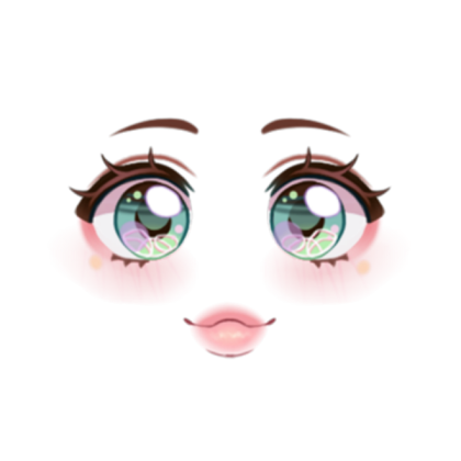 Green anime eyes Roblox decal