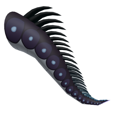 Night Dragon Tail (Black/Light Gray)