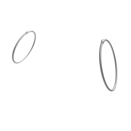 Bigger Silver Hoops