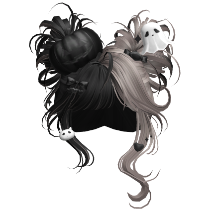 Spooky Halloween Pumpkin Buns  (Black&Ash)