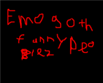 for emo goth funny people