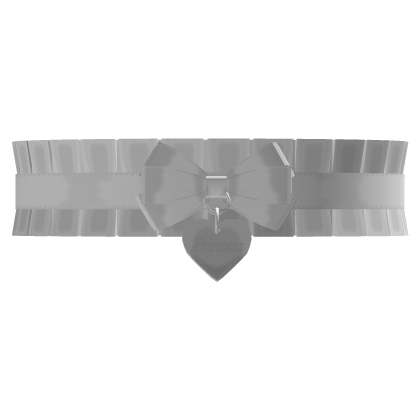 ♡ cutesy heart choker in white (3.0) ୧