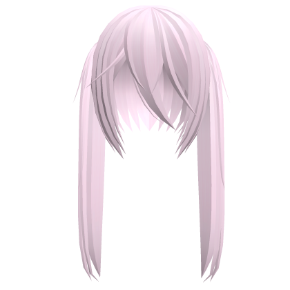 Cute Kawaii Long Moe Pigtails in Light Pink