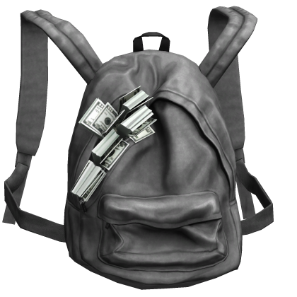 Grey Money Stuffed Backpack 1.0