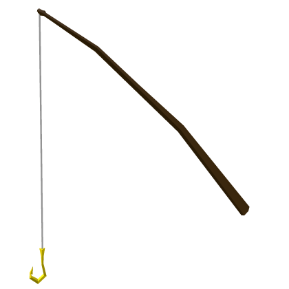 Fishing Rod with a Gold Hook