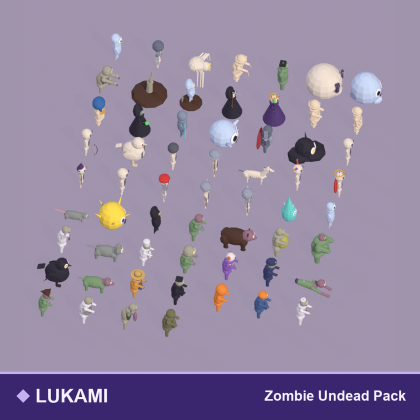 Zombie Undead Pack Skeleton Ghost Mummy x60
