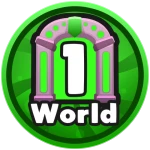 Collect this badge by beating every stage of this world!